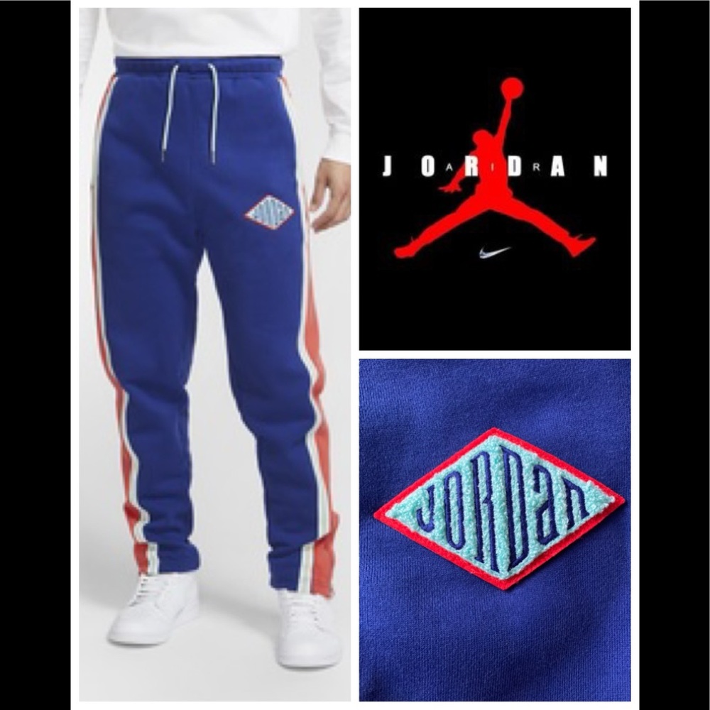 🆕💙🧡 JORDAN RETRO SWEATPANTS 🧡💙🆕
